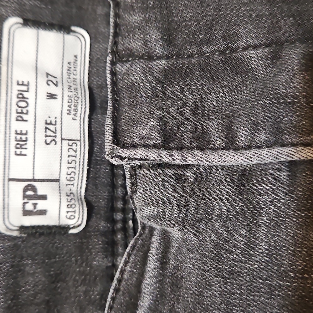 NWOT Free People Black Flare Bell Bottom Jeans - Picture 7 of 10
